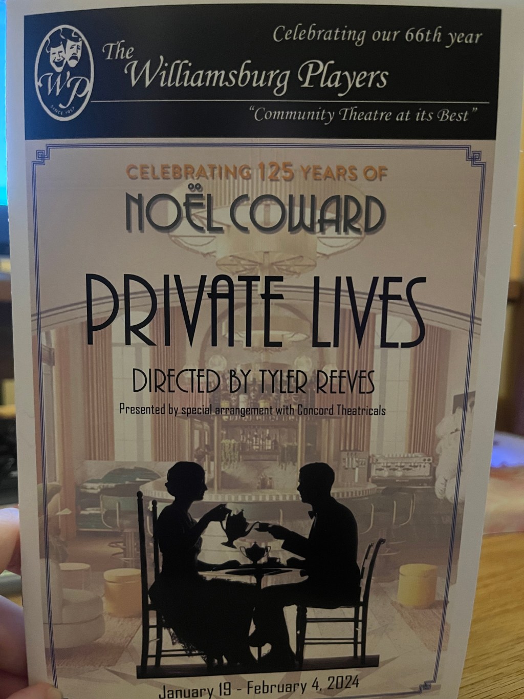 Celebrate 125 Years of Noël Coward with Production of “Private Lives” at Williamsburg&nbsp;Players