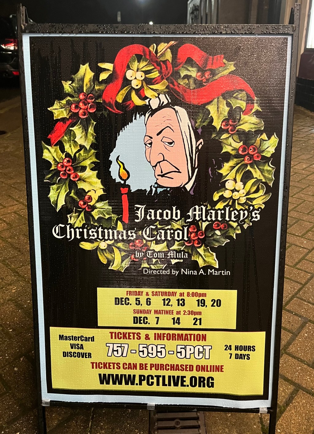 PCT Tells a Scary Ghost Story (Along with some Tales of Glory) this Christmas Season with “Jacob Marley’s Christmas&nbsp;Carol”